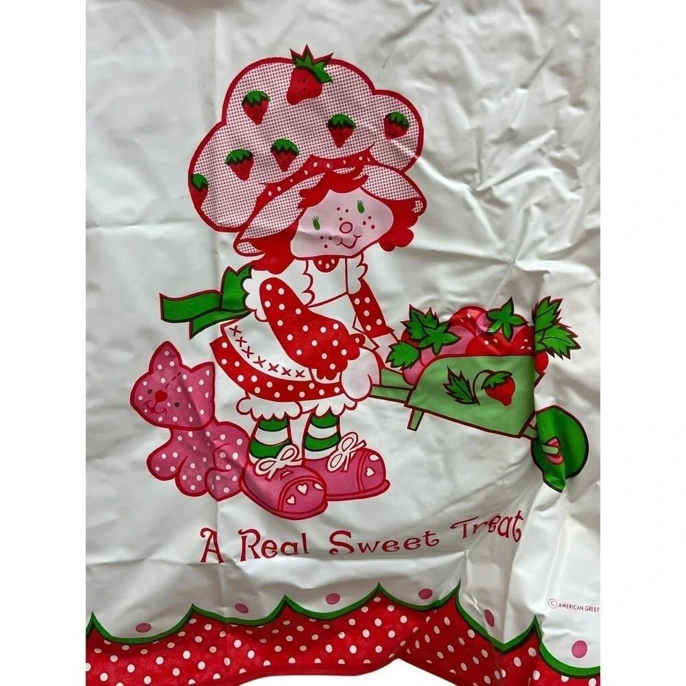 VTG 1980 Strawberry Shortcake Apron & Chef Hat Set Costume American Greetings